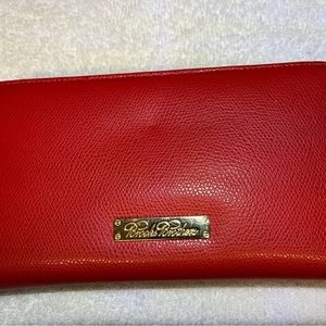 Brooks Brothers Red Leather Wallet, New